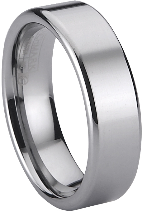 Bosie ring TI&TU316J/7, titanium / tungsten 7mm