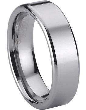 Bosie ring TI&TU316J/7, titanium / tungsten 7mm