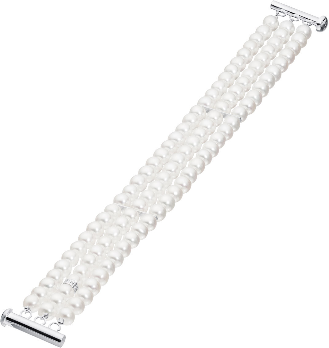 Pirami 6mm 3-row Pearl Bracelet 19010047