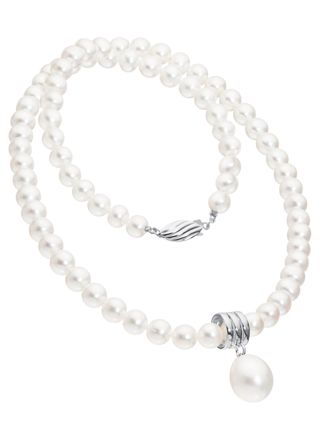 Pirami 6mm pearl necklace with drop pendant 45010299
