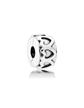 Pandora Row of hearts lock charm 791978