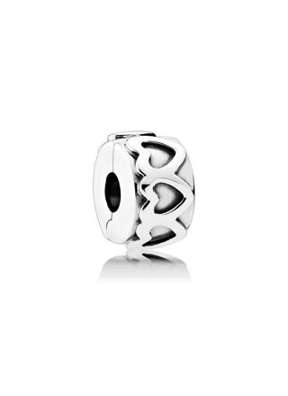 Pandora Row of hearts lock charm 791978