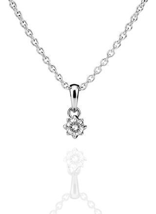 Kohinoor Rosa diamond pendant VK anchor chain 213-260V-10