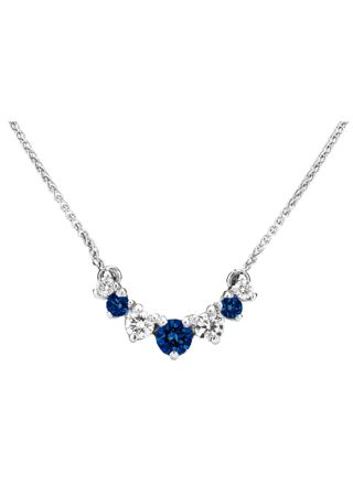 Kohinoor Tia blue sapphire-diamond-necklace 213-405VS-21