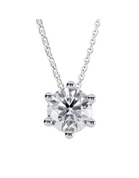 Kohinoor Theia white gold diamond pendant with chain 1.00 ct 213-460V-100L