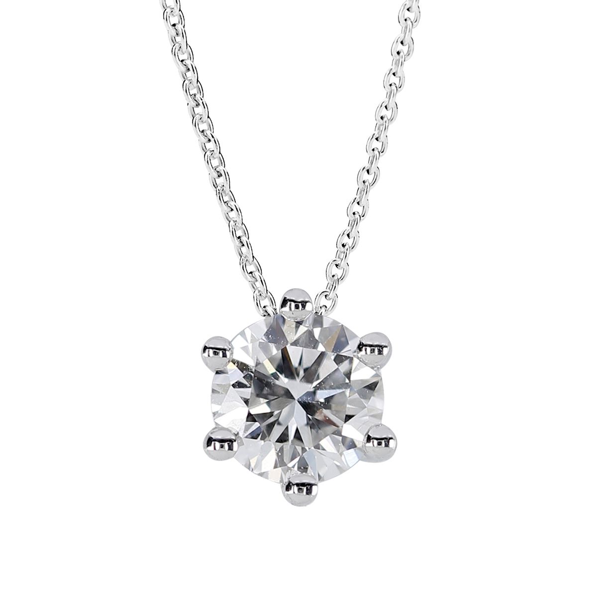 Kohinoor Theia white gold diamond pendant with chain 0.50 ct 213-460V-50L