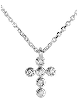 Kohinoor cross jewelry with diamonds white gold 213-P6062V