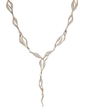 Kohinoor rose gold diamond necklace 213-T9018P-42