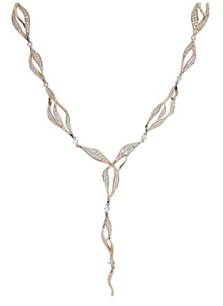 Kohinoor rose gold diamond necklace 213-T9018P-42