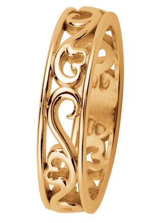 Kohinoor 013-250 Laure Golden Filigree Ring