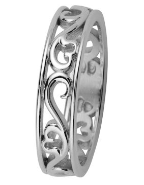 Kohinoor 013-250V Laurel Filigree Light Gold Ring