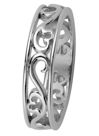 Kohinoor 013-250V Laurel Filigree Light Gold Ring