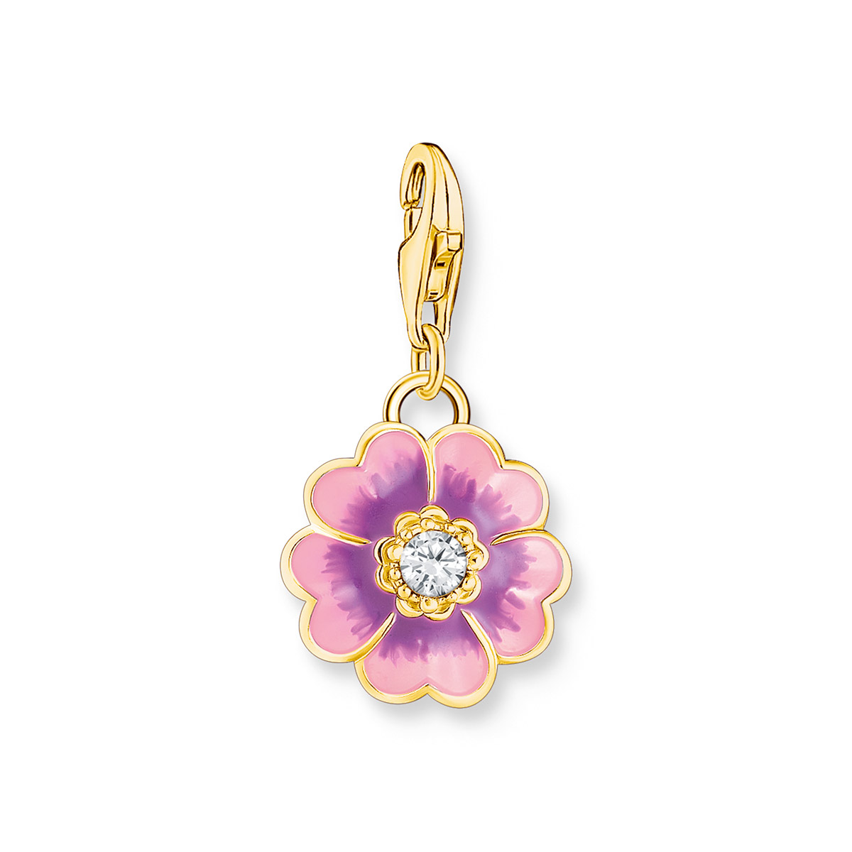 Thomas Sabo gold plated flower charm 2208-565-7
