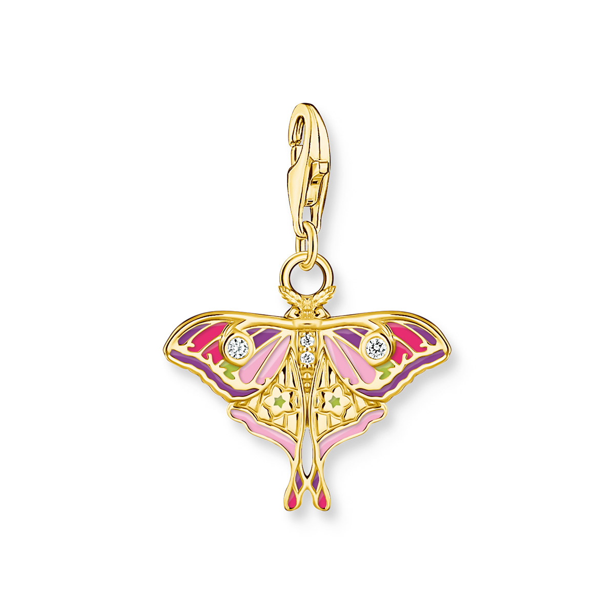 Thomas Sabo gold plated moth charm 2209-565-7