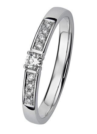 Kohinoor 033-210V-13 Diamond Ring White Gold Margit