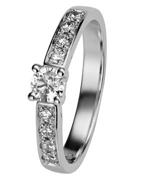 Kohinoor 033-210V-49 Diamond Ring White Gold Margit