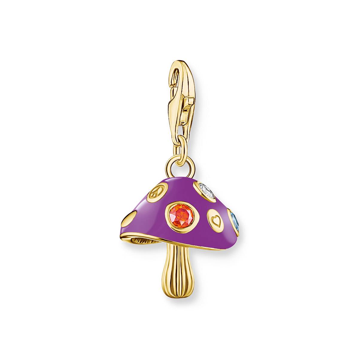 Thomas Sabo gold plated fly agaric charm 2211-471-7