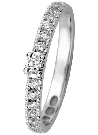 Kohinoor 033-216V-24 Diamond Ring White Gold Estelle