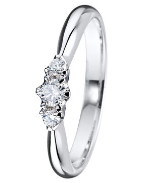 Kohinoor white gold 033-235V-16 Diamond Ring White Gold Helene