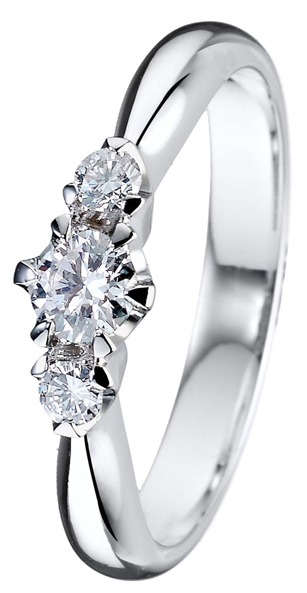 Kohinoor Helene 033-235V-30 White Gold Diamond Ring