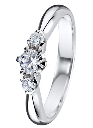Kohinoor Helene 033-235V-30 White Gold Diamond Ring
