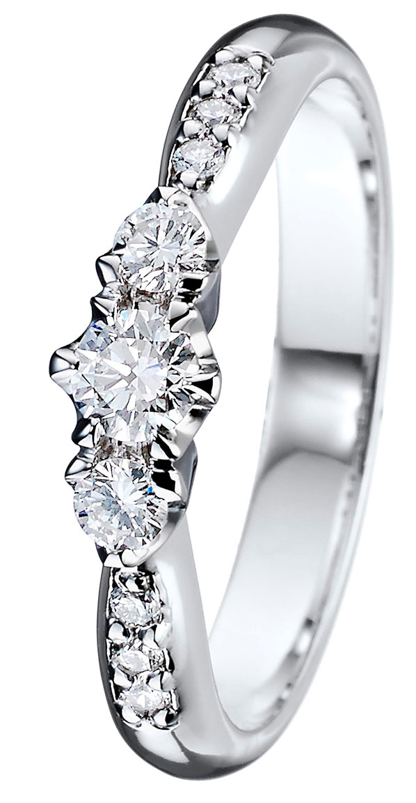 Kohinoor 033-235V-31 Diamond Ring White Gold Helene