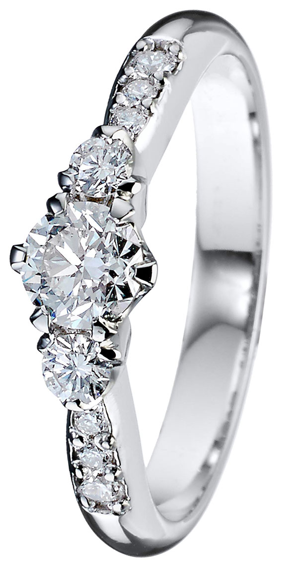 Kohinoor 033-235V-48 Diamond Ring White Gold Helene