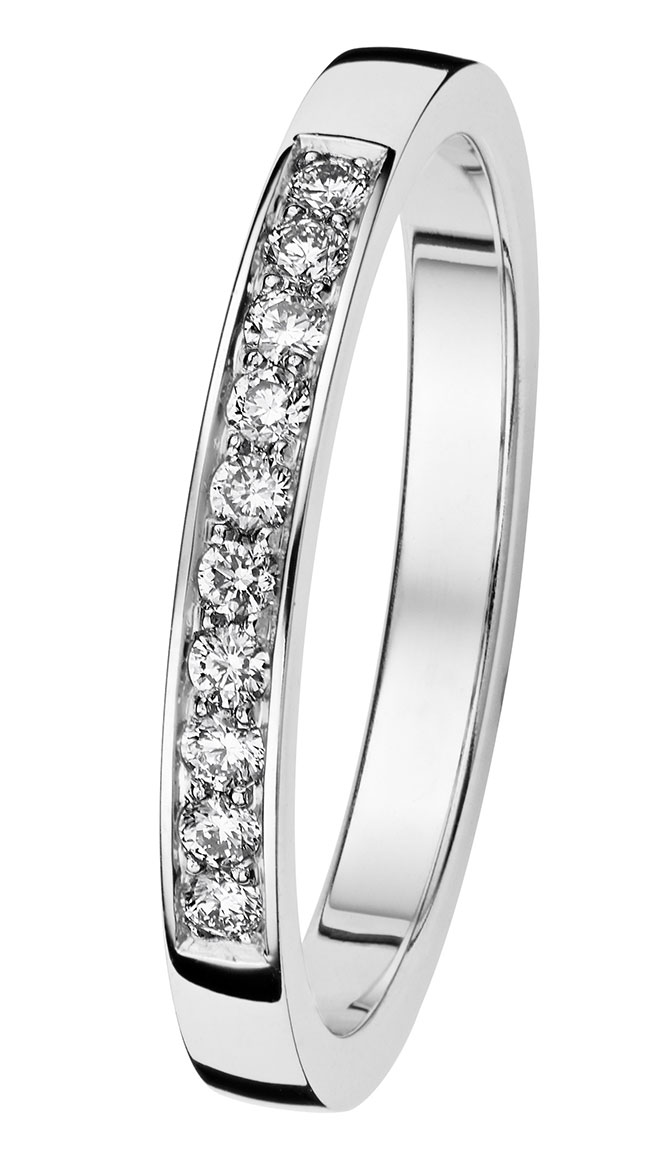 Kohinoor Diamond Ring White Gold Stella 033-240V-14