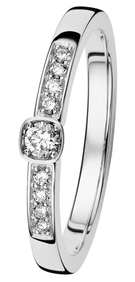 Kohinoor Diamond Ring White Gold 033-240V-15 Stella