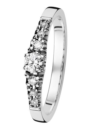 Kohinoor 033-244v-24 Diamond Ring White Gold Cristal