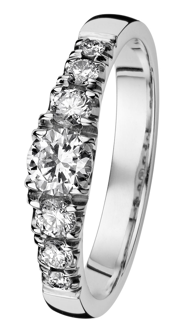 Kohinoor 033-244v-60 Diamond Ring White Gold Cristal