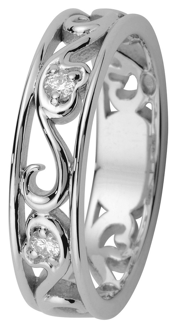 Kohinoor 033-250V-03 Diamond Ring White Gold Laurel