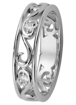 Kohinoor 033-250V-03 Diamond Ring White Gold Laurel
