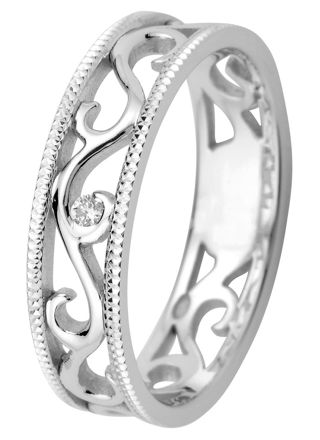 Kohinoor 033-252V-02 Diamond Ring White Gold Laurel