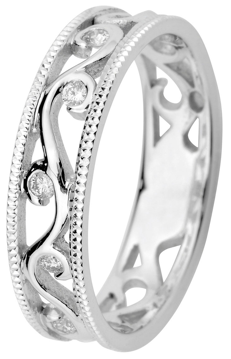 Kohinoor 033-252V-10 Diamond Ring White Gold Laurel