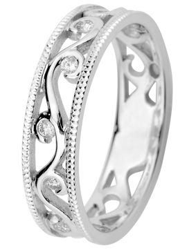 Kohinoor 033-252V-10 Diamond Ring White Gold Laurel