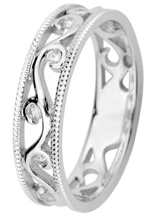 Kohinoor 033-252V-10 Diamond Ring White Gold Laurel