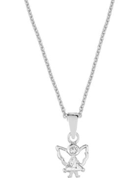 Lykka guardian angel silver necklace