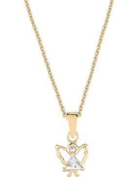 Lykken goldplated guardian angel silver necklace