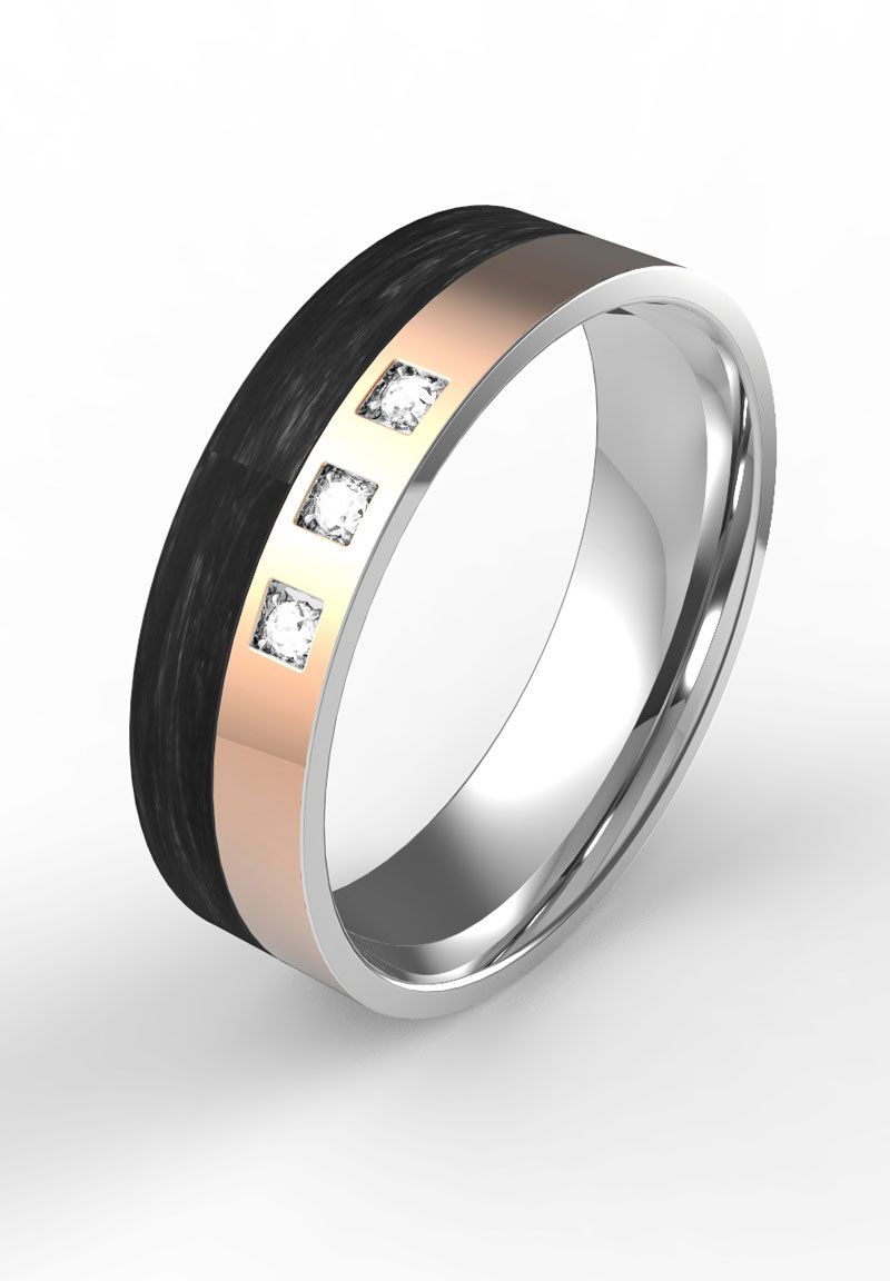 Bosie 5mm titanium-carbon ring TICMIR-2016-93