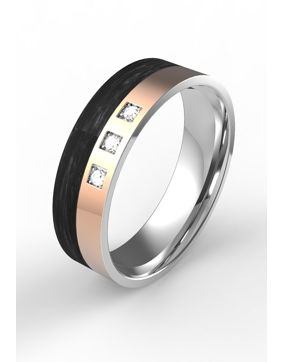 Bosie 5mm titanium-carbon ring TICMIR-2016-93