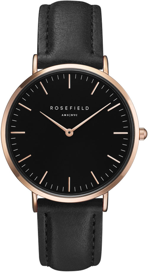 Rosefield Bowery BBBR B11 Black Black Rose Gold watchesonline