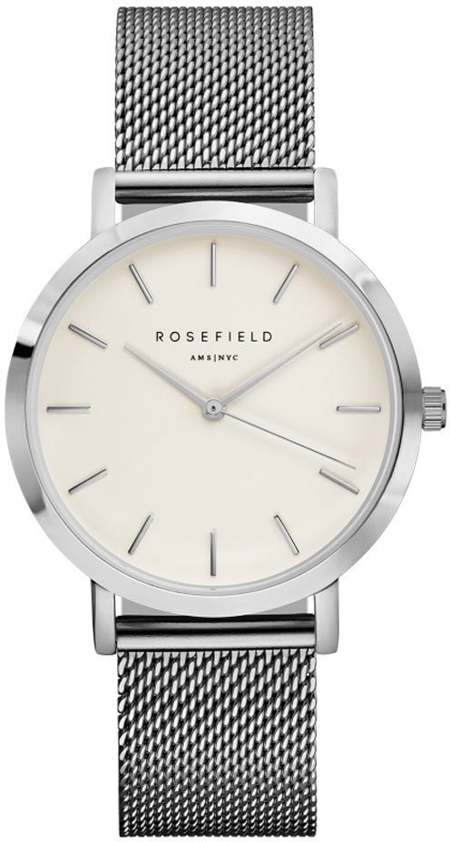 Rosefield Mercer MWS M40 White Silver watchesonline
