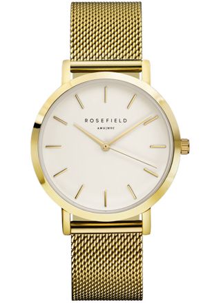 Rosefield Mercer MWG-M41 White - Gold watch