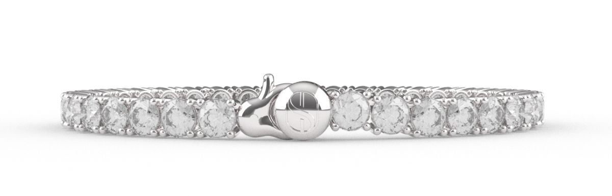 TI SENTO silver-colored white tennisbracelet 23042ZI/S