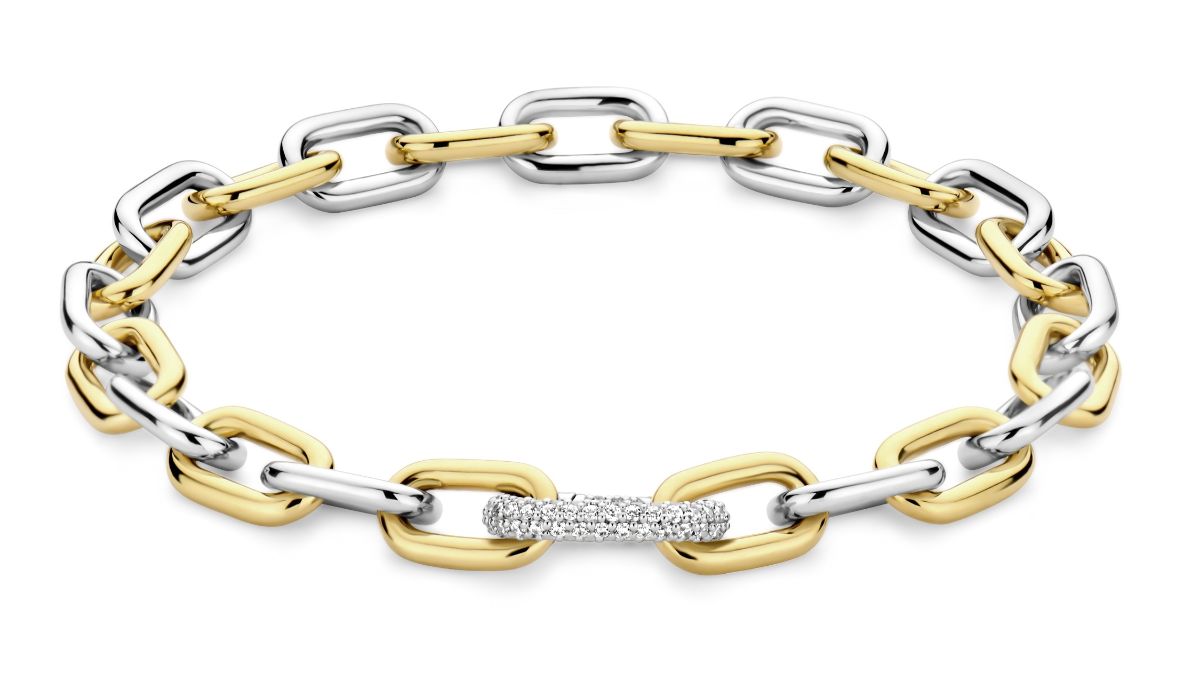 TI SENTO two-tone bracelet 23052ZY/M
