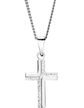 Saurum silver confirmation cross 5062
