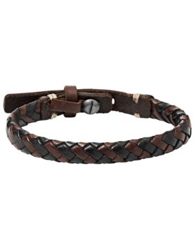 Fossil bracelet Braided Bracelet Brown and Black JA5932716