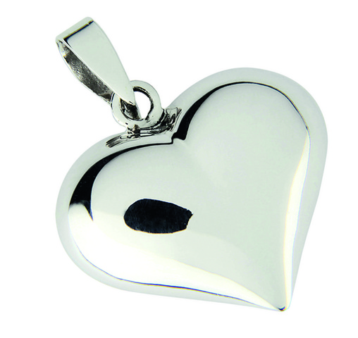 Silver Bar heart pendant 22 mm 4726