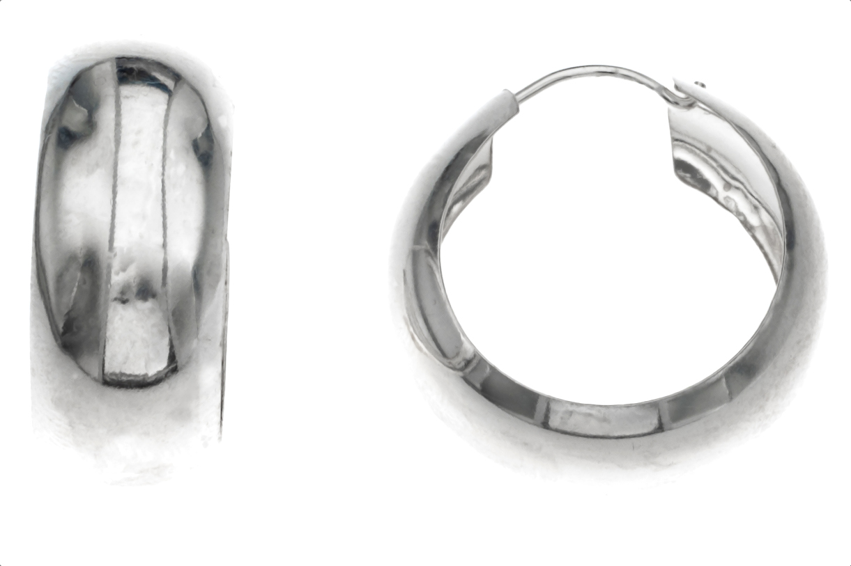 Silver Bar hoops 5-10 4159